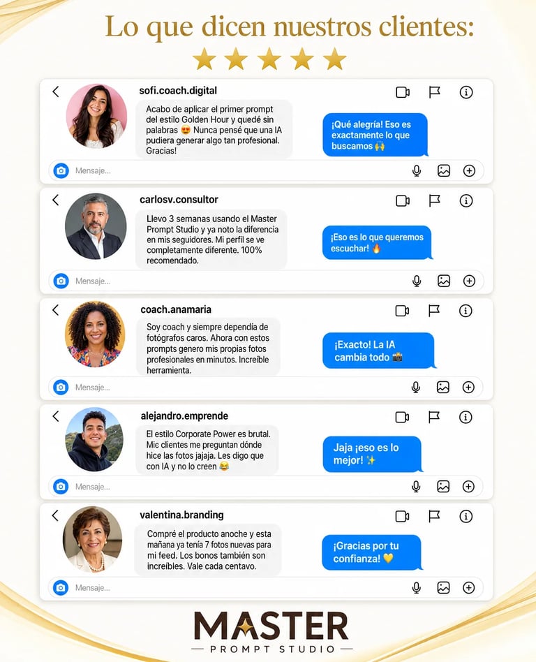 Resultados de uso de Master Prompts